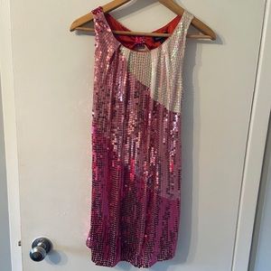 Sequin pink dress